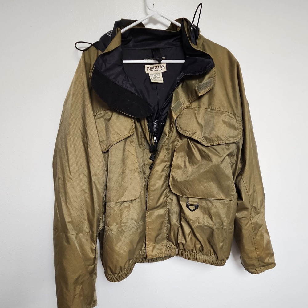 Magellan Sportsware Men's Waterproof Breathable Rain Parka Size M Outdoor Hiking